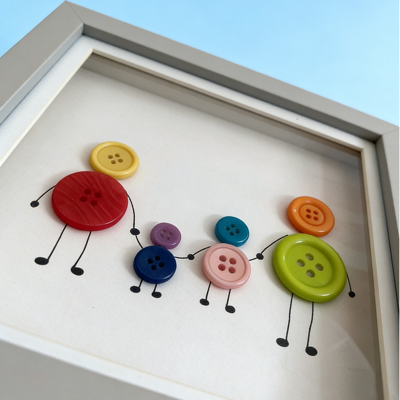 Button Art Decor：family 