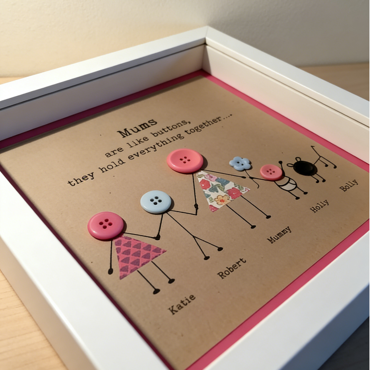 Button Art Decor：family 