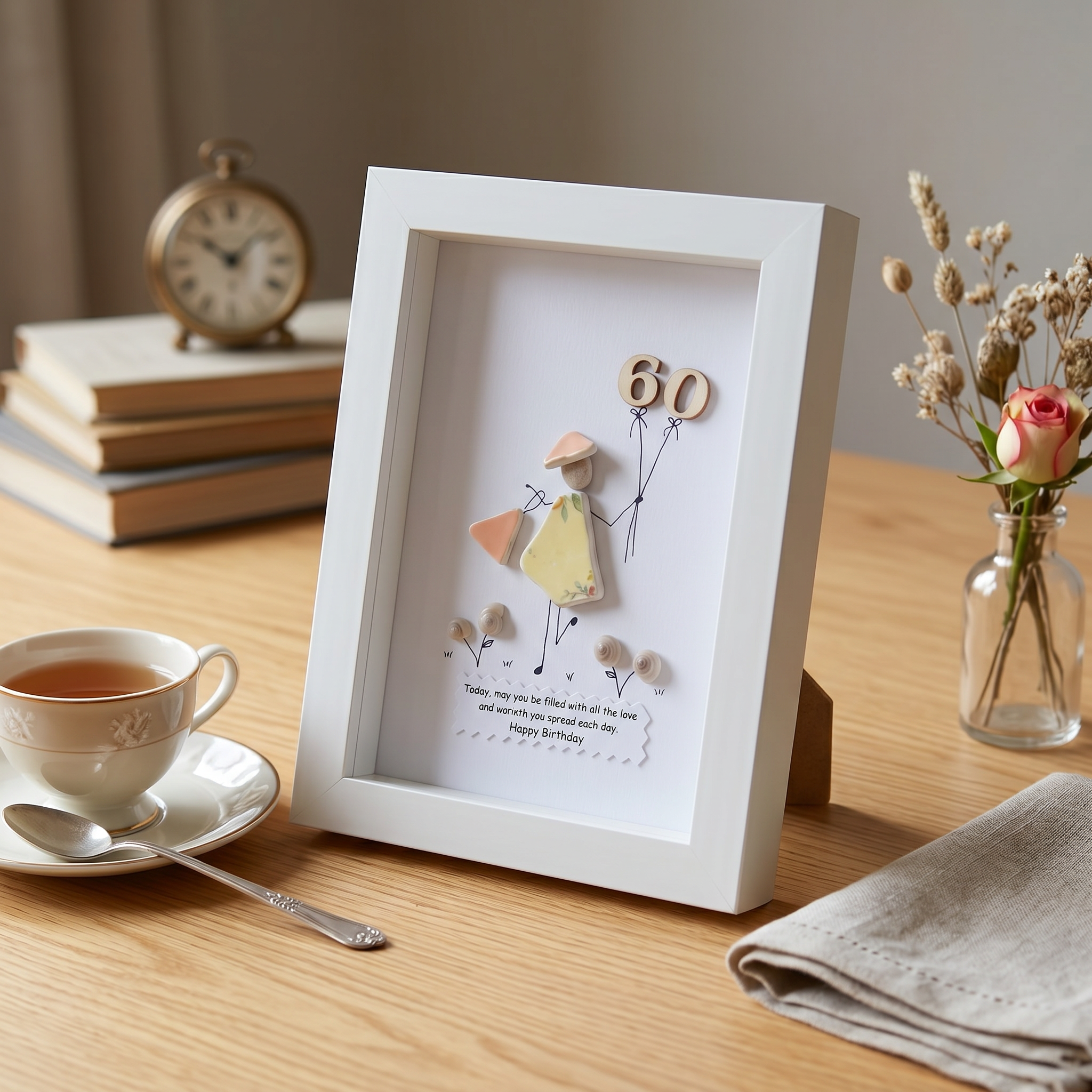 The Porcelain Tiles Art-Happy Birthday 