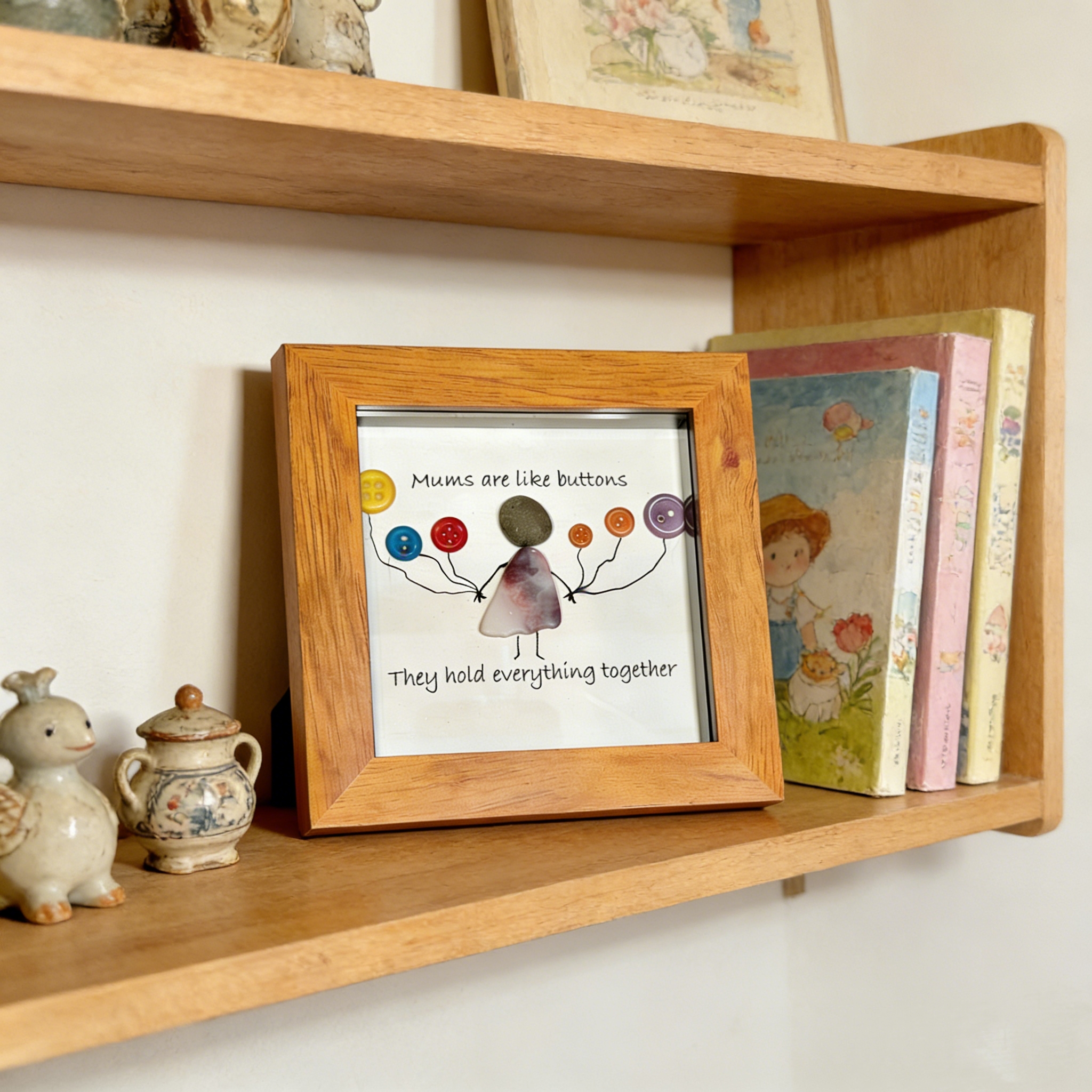 Button Art Decor For Mums