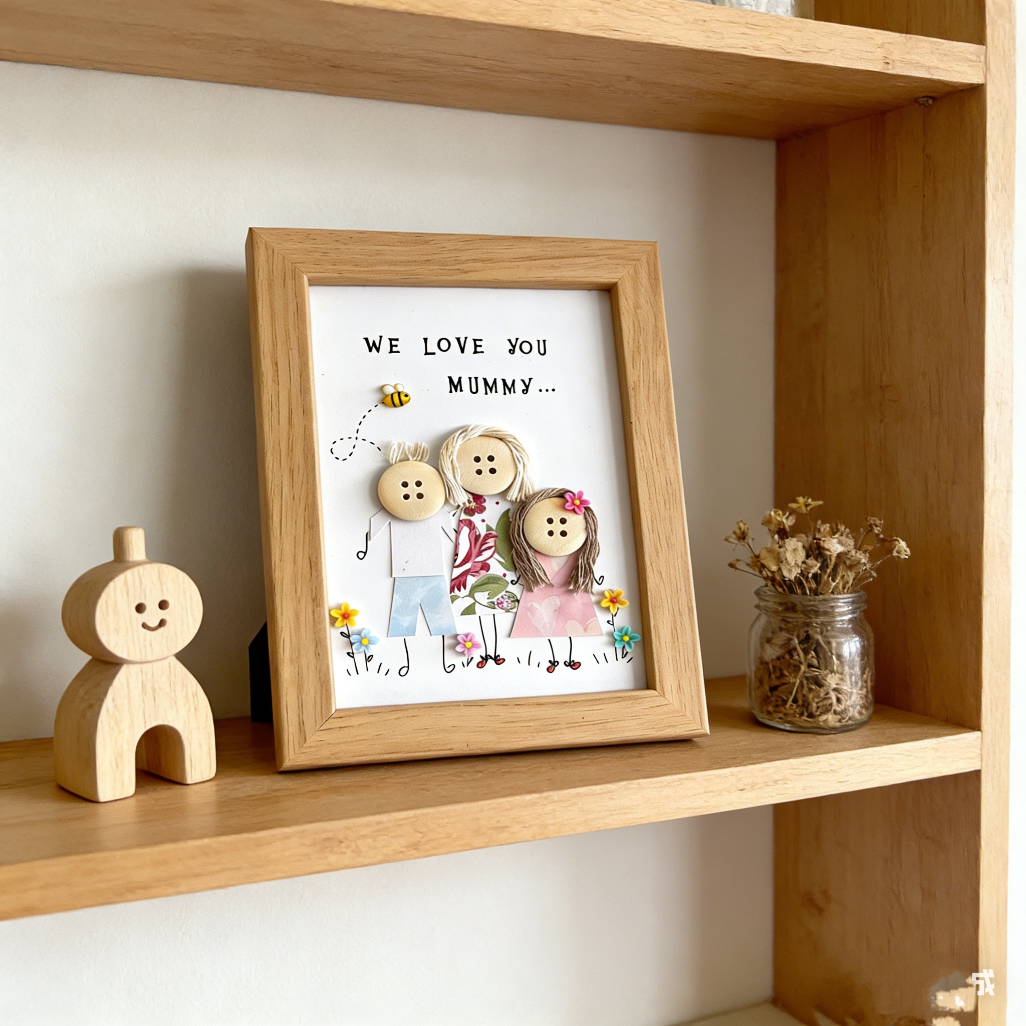 Button Art Decor：Happy Mother's Day! Creative Mother's Day Gifts