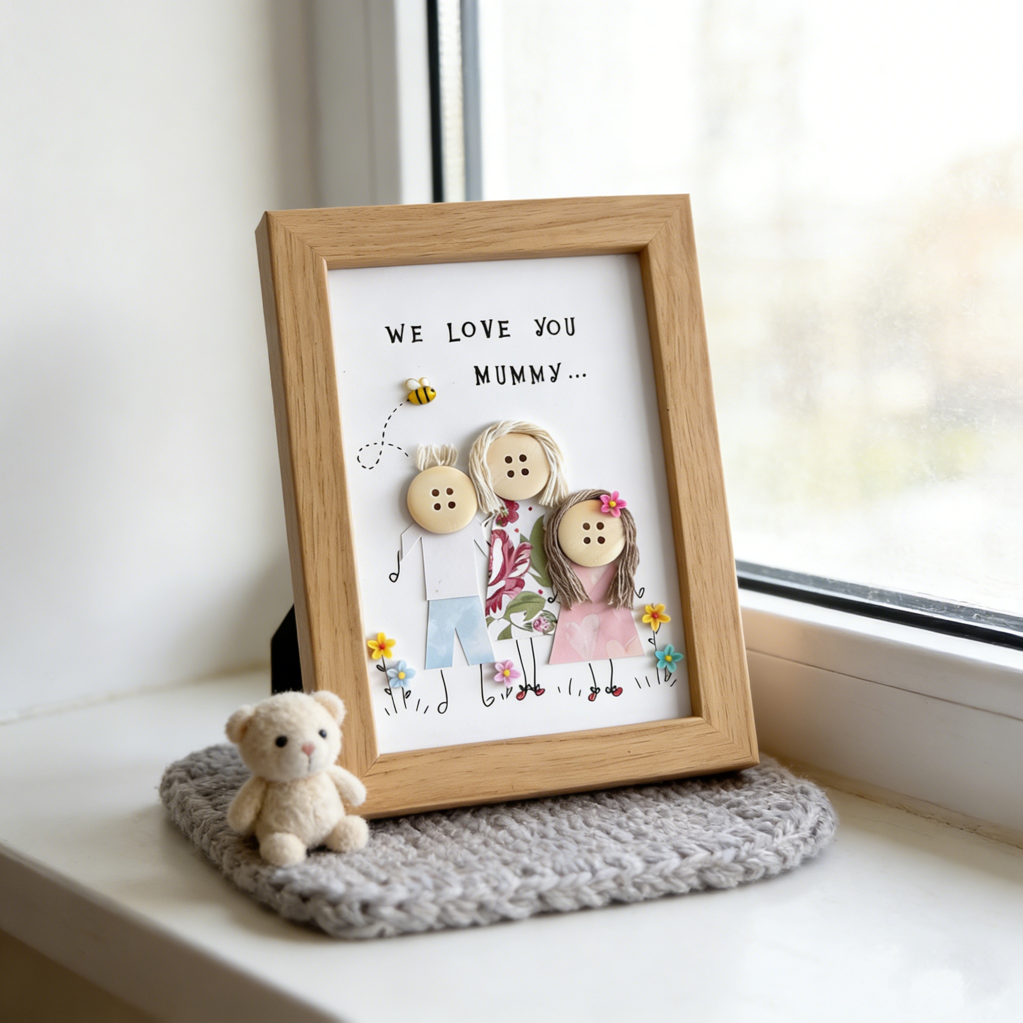 Button Art Decor：Happy Mother's Day! Creative Mother's Day Gifts