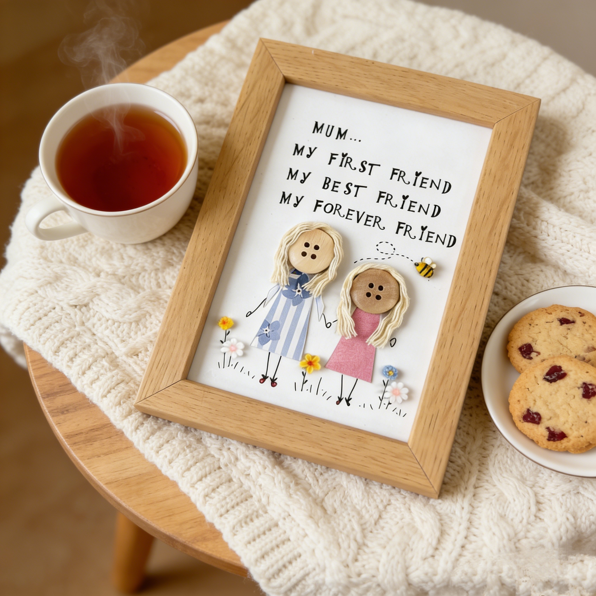 Button Art Decor：Happy Mother's Day! Creative Mother's Day Gifts