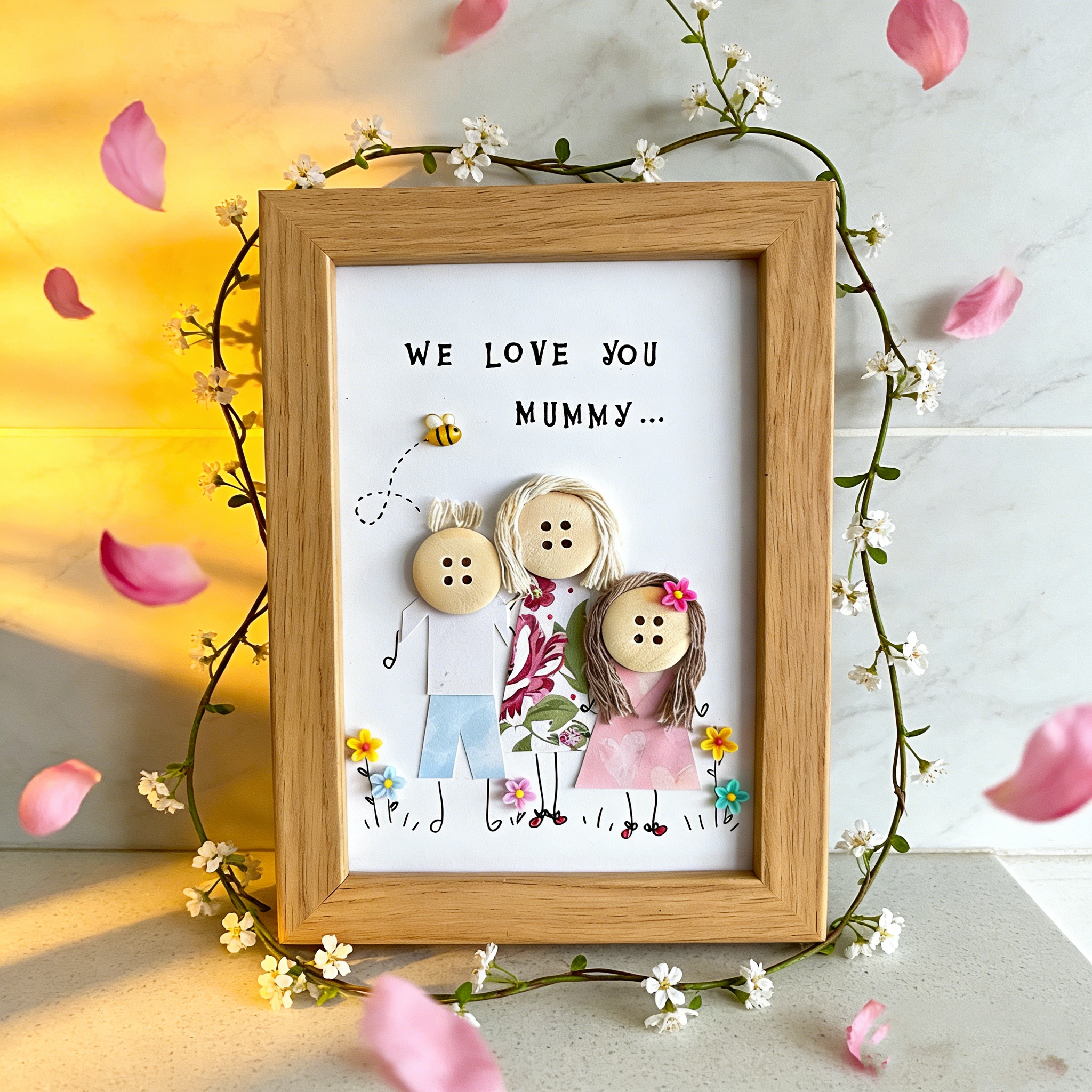 Button Art Decor：Happy Mother's Day! Creative Mother's Day Gifts
