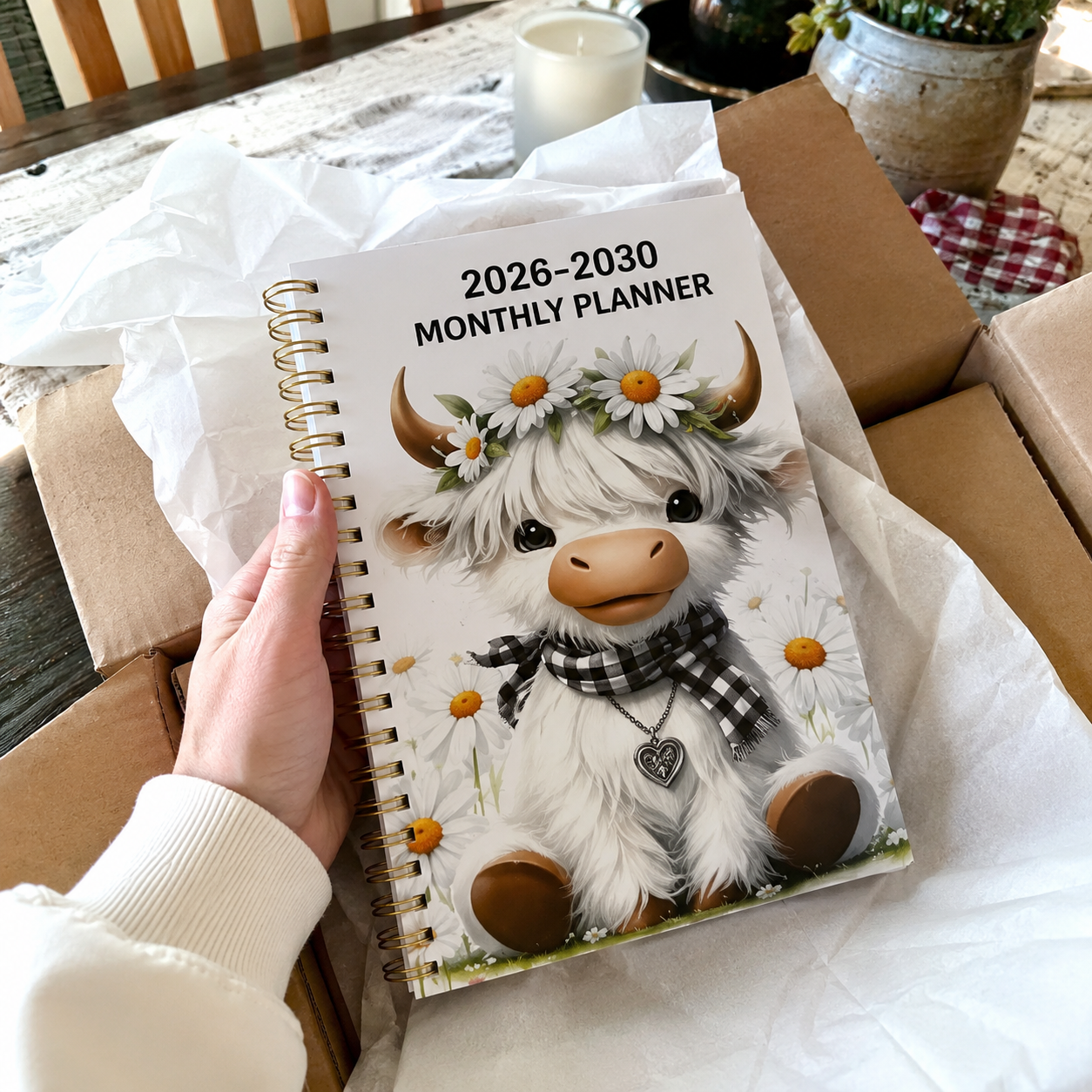 Highland Cattle Theme Project Book