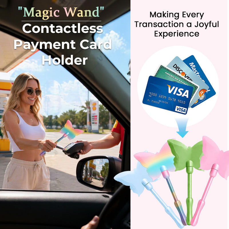 Magic Wand Tap-to-Pay Card Holder: Spark Joy in Every Transaction
