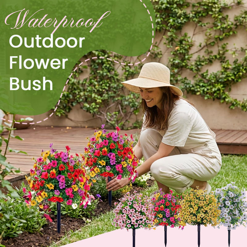 Artificial Eucalyptus and Violet Ground-Insert Floral Decoration