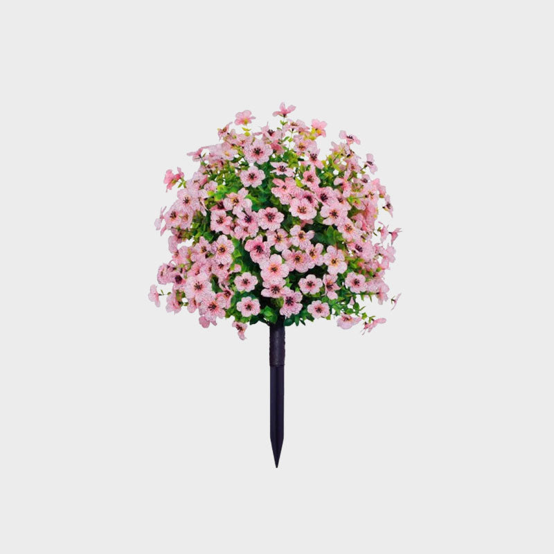 Artificial Eucalyptus and Violet Ground-Insert Floral Decoration