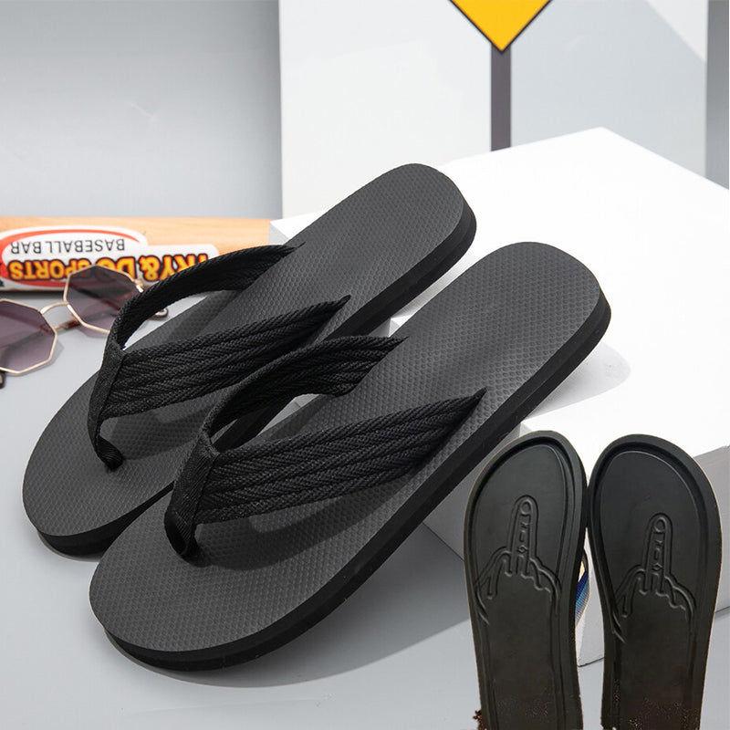 🏖️Cheeky Meme Flip Flops for Men – Funny Summer Beach Slippers👣