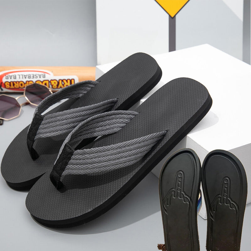 🏖️Cheeky Meme Flip Flops for Men – Funny Summer Beach Slippers👣