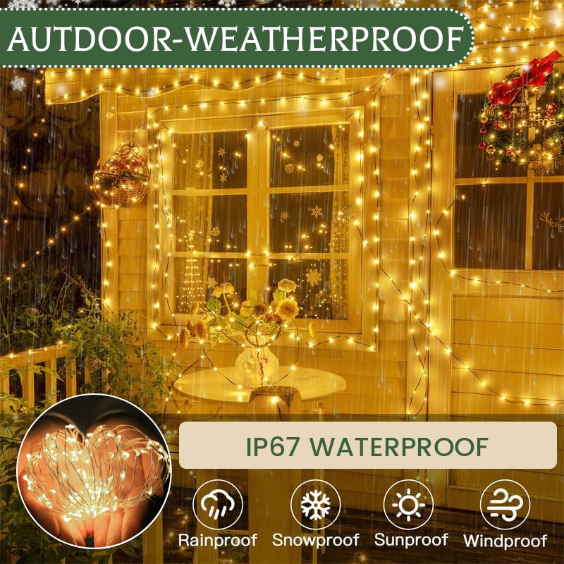 Christmas LED String Lights – Warm Holiday & Home Ambiance Decor