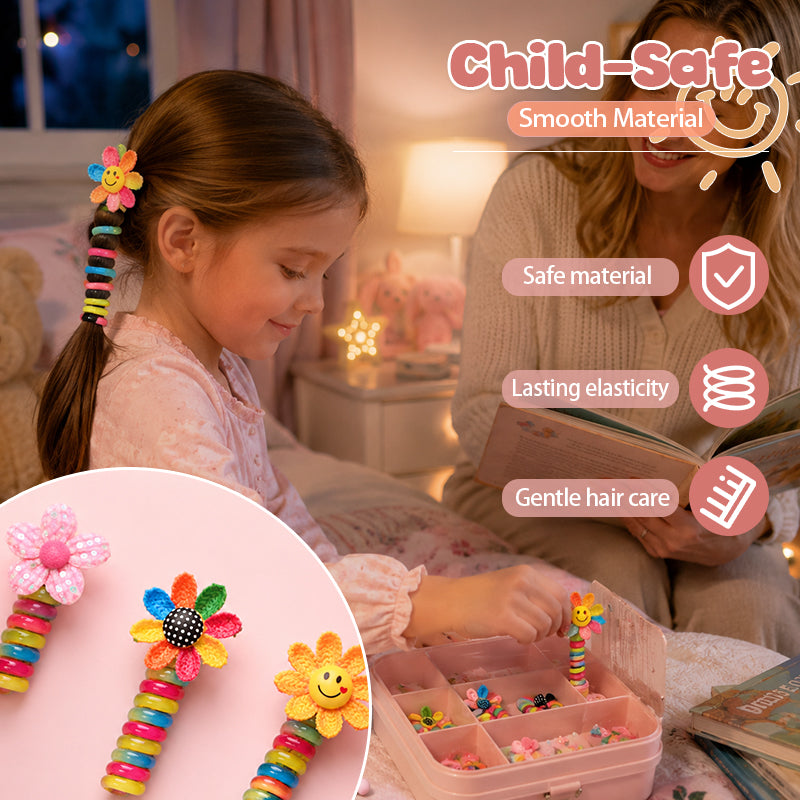 Child safe cartoon topper hair bobble for girls