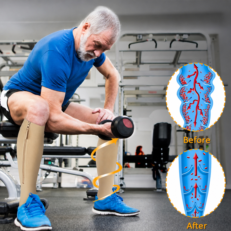 🏃‍♂️ Sports Zipper Socks – Comfort, Support & Easy On/Off