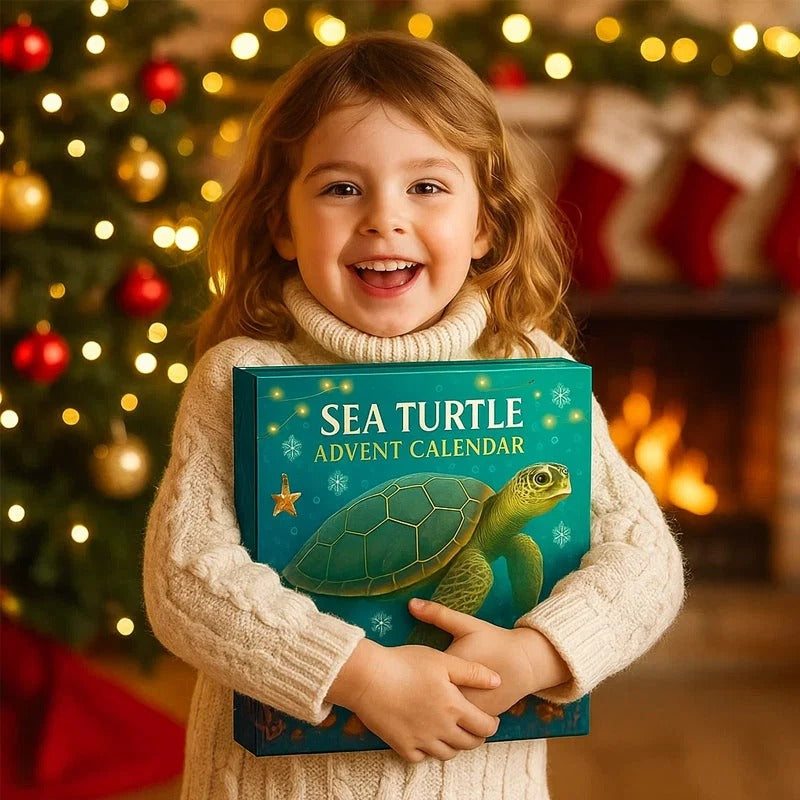 🐢Sea Turtle Advent Calendar 2026 – Christmas Turtle Countdown Gift 🎄