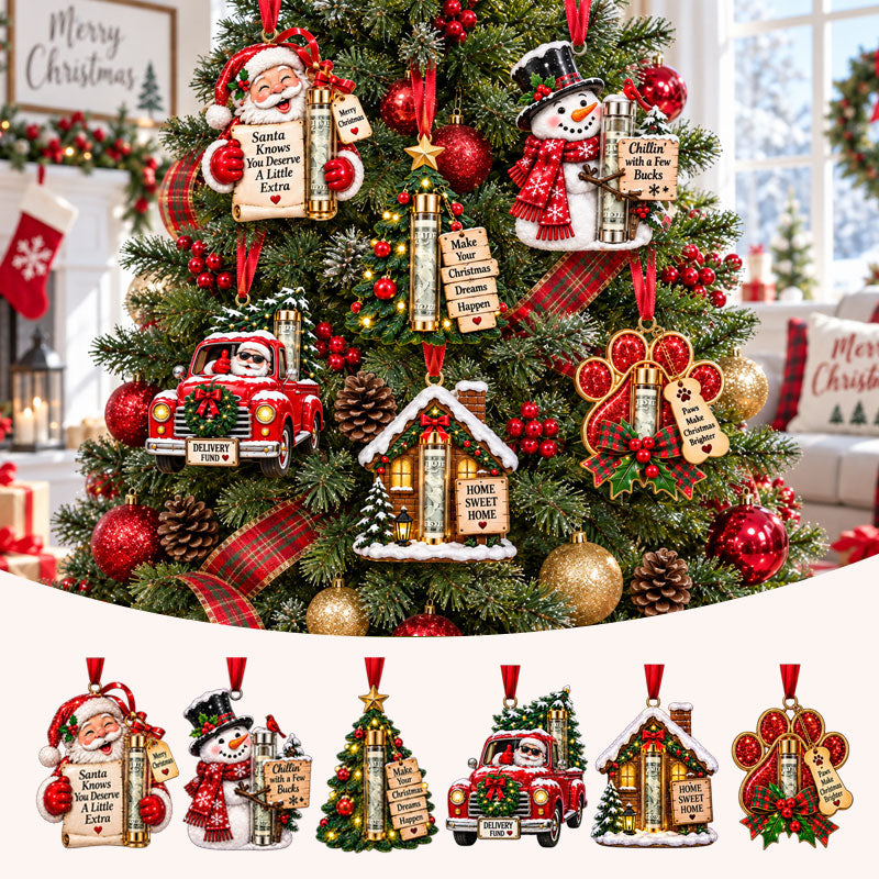Surprise Red Envelope Christmas Tree Ornament