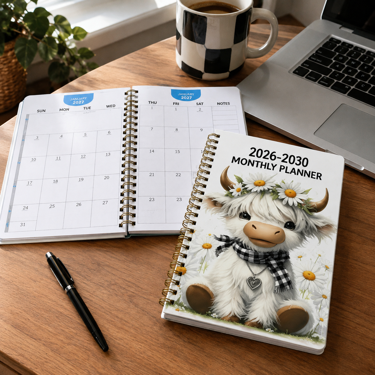 Highland Cattle Theme Project Book