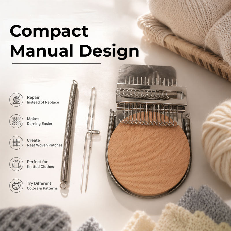 Mini Knitwear Repair Loom - Handheld Darning Tool
