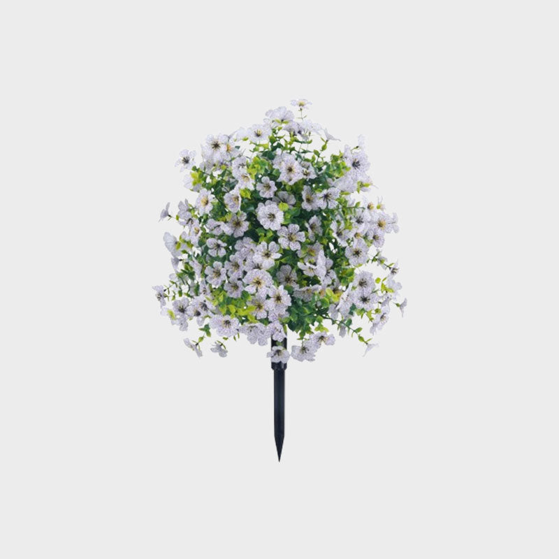 Artificial Eucalyptus and Violet Ground-Insert Floral Decoration