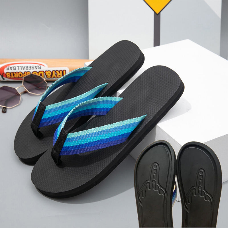 🏖️Cheeky Meme Flip Flops for Men – Funny Summer Beach Slippers👣