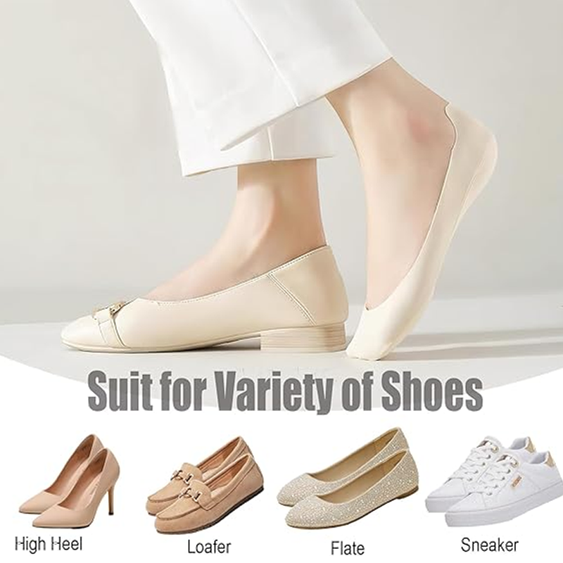 CushionCloud No-Show Socks – Soft Non-Slip Invisible Comfort Socks 👣✨