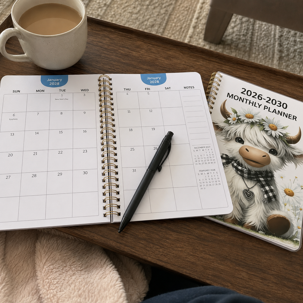 Highland Cattle Theme Project Book