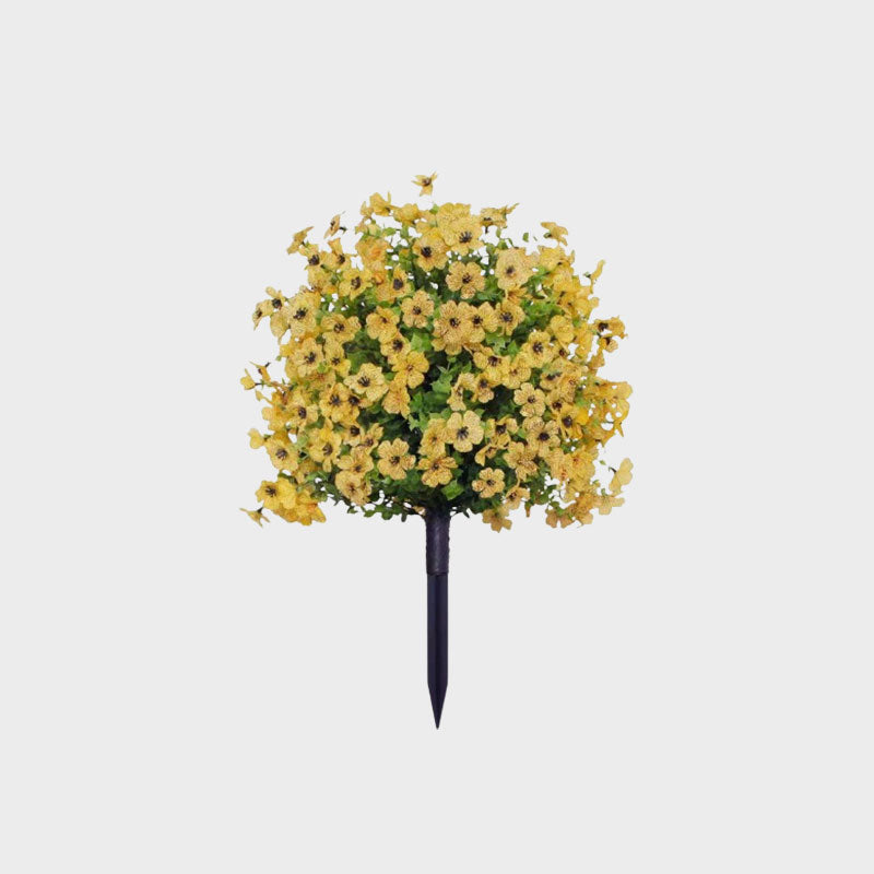 Artificial Eucalyptus and Violet Ground-Insert Floral Decoration