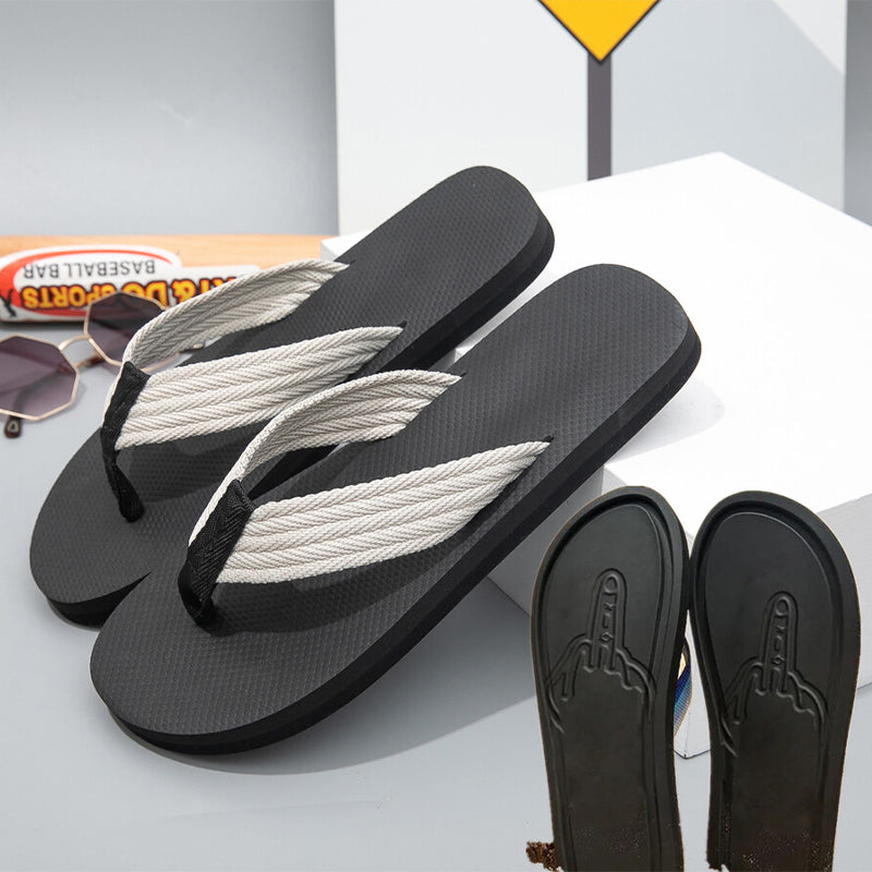 🏖️Cheeky Meme Flip Flops for Men – Funny Summer Beach Slippers👣