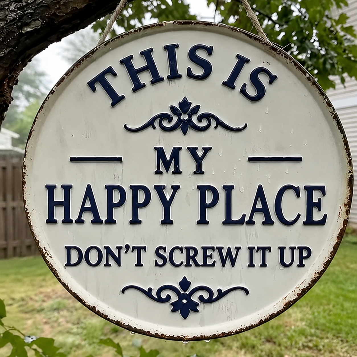 “This Is My Happy Place” Door Sign