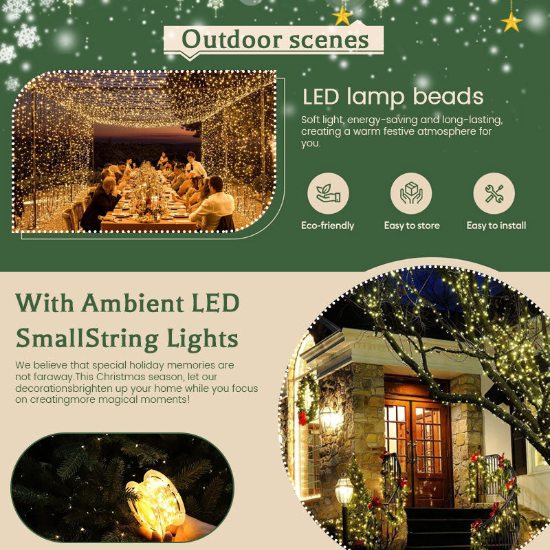 Christmas LED String Lights – Warm Holiday & Home Ambiance Decor