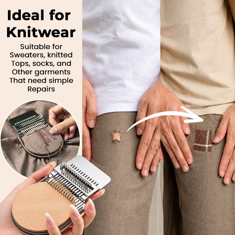 Mini Knitwear Repair Loom - Handheld Darning Tool