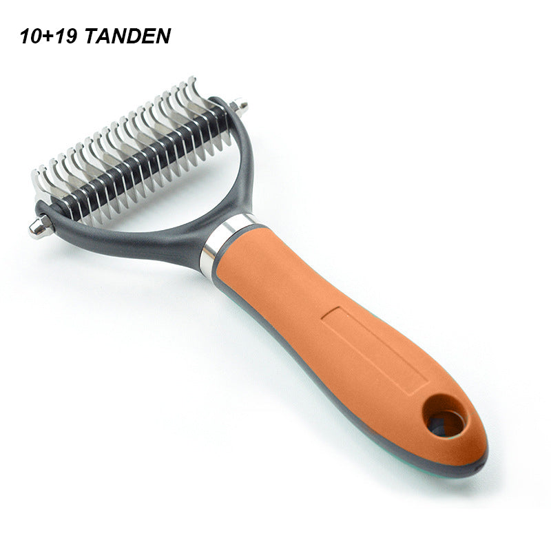 🐾 FLASH SALE ✨ Double-Sided Deshedding Pet Brush – Dual-Sided, Ergonomic & Gentle for Dogs & Cats 🐶