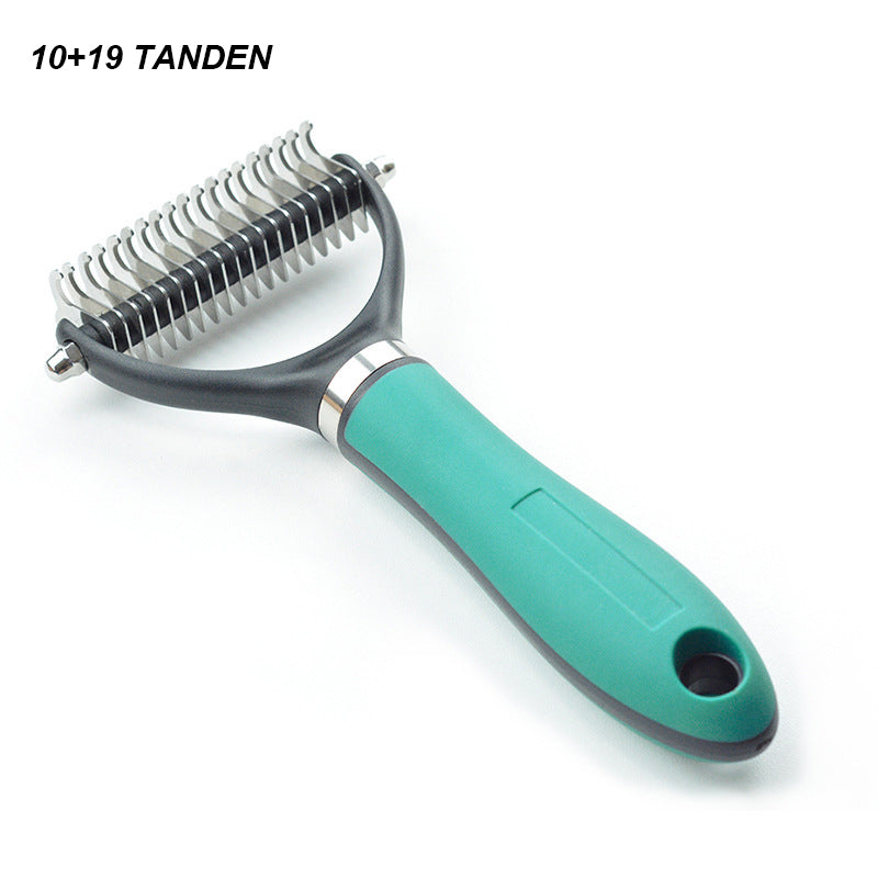 🐾 FLASH SALE ✨ Double-Sided Deshedding Pet Brush – Dual-Sided, Ergonomic & Gentle for Dogs & Cats 🐶