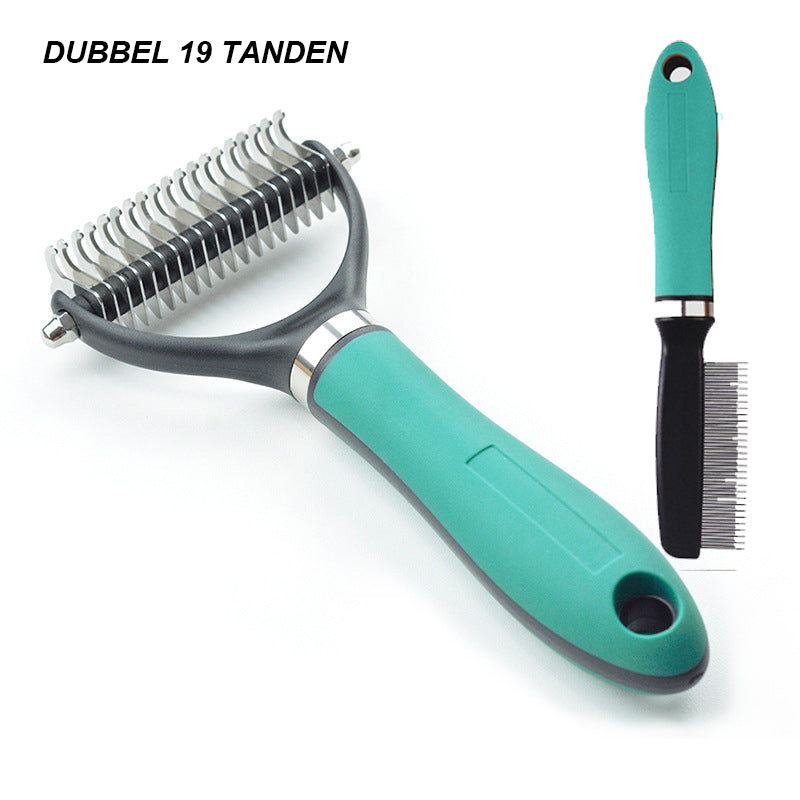 🐾 FLASH SALE ✨ Double-Sided Deshedding Pet Brush – Dual-Sided, Ergonomic & Gentle for Dogs & Cats 🐶