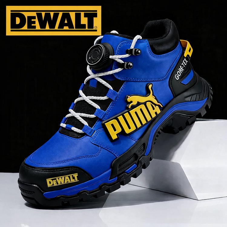 A PUMA® és DEWALT vízálló és lélegző férfi munka- és túracipői ideálisak munkára és szabadtéri tevékenységekre.