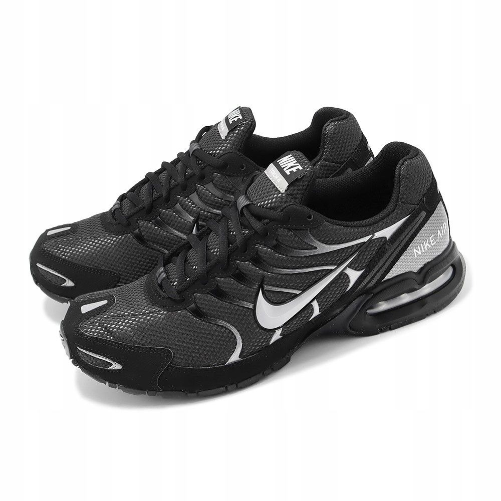 Nike Air Max Torch 4 运动鞋,黑银色,尺码 42.5,原装包装。
