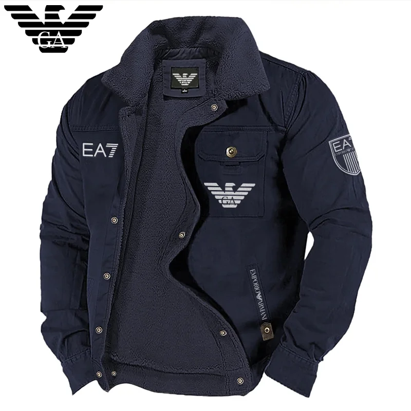 Armani®Férfi hőszigetelt polár téli kabát