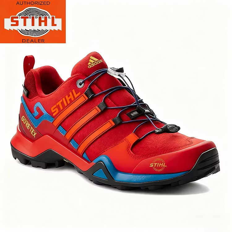 Az adidas® és STIHL férfi vízálló és lélegző munkacipői és túrabakancsai ideálisak munkára és szabadtéri tevékenységekre.