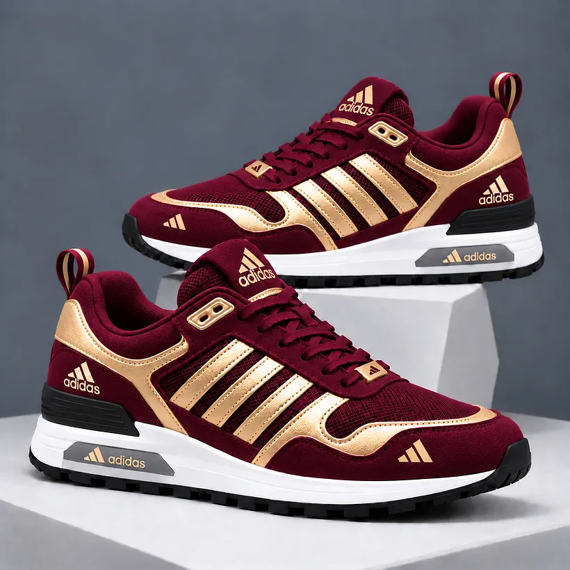 adidas niebiesko-złote sneakersy retro – zdjęcie 11