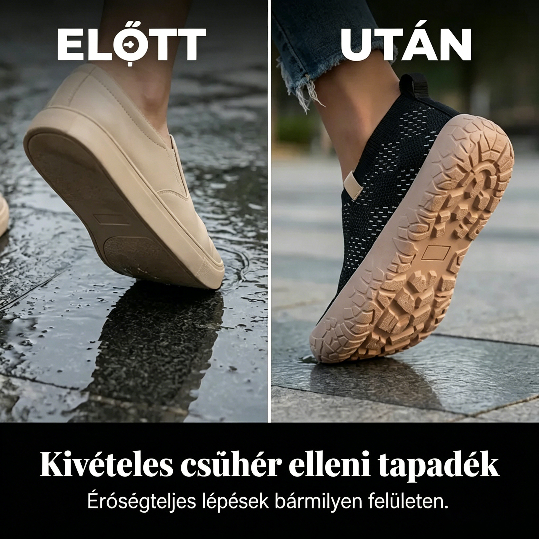 👟 Kényelmes, rejtett sarokkal ellátott platform cipő