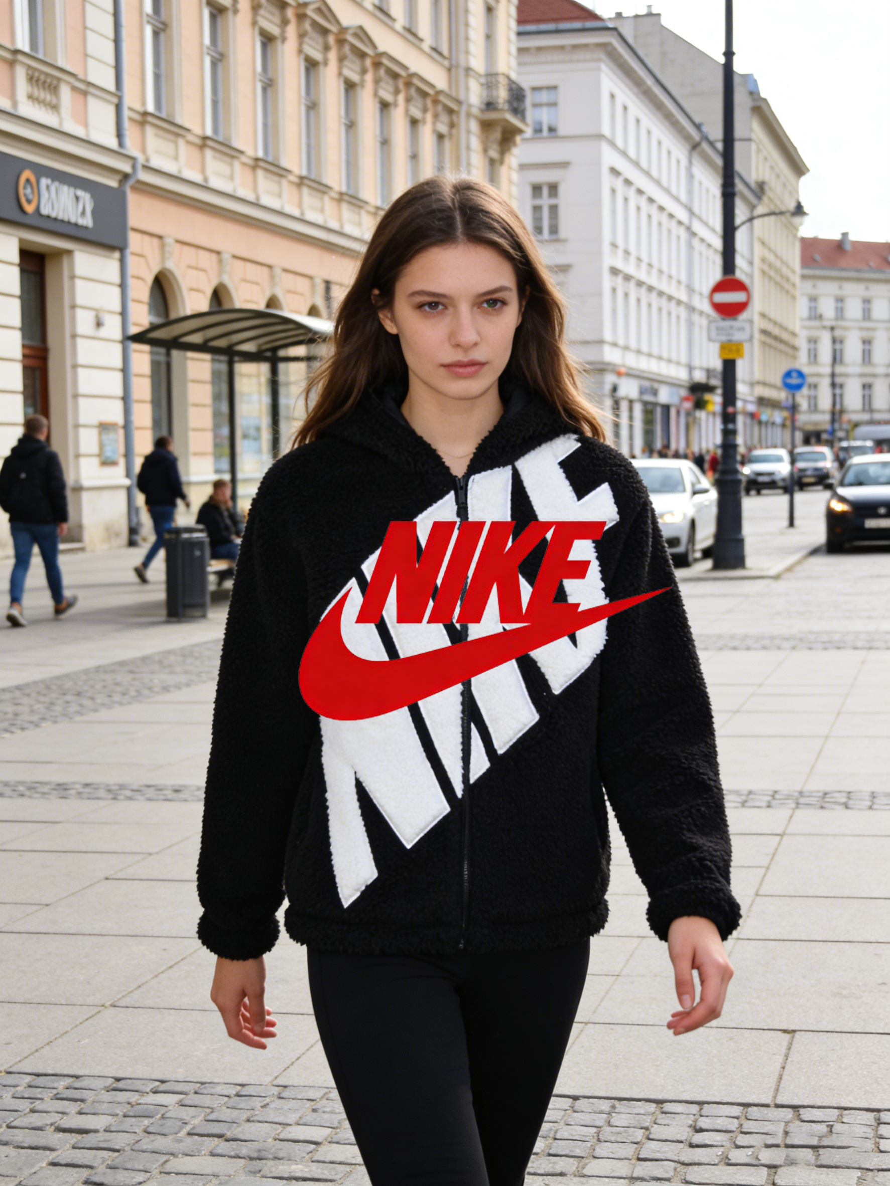 Nike női cipzáras, hétköznapi fleece kabát FB8696-010