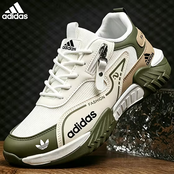 Modne męskie buty Adidas z siateczką, antypoślizgowe