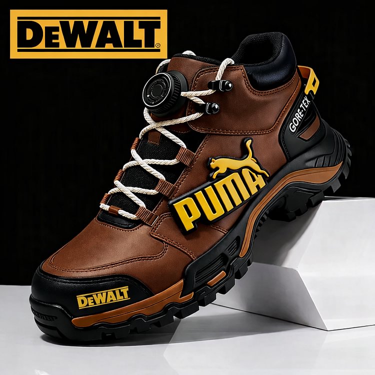 A PUMA® és DEWALT vízálló és lélegző férfi munka- és túracipői ideálisak munkára és szabadtéri tevékenységekre.