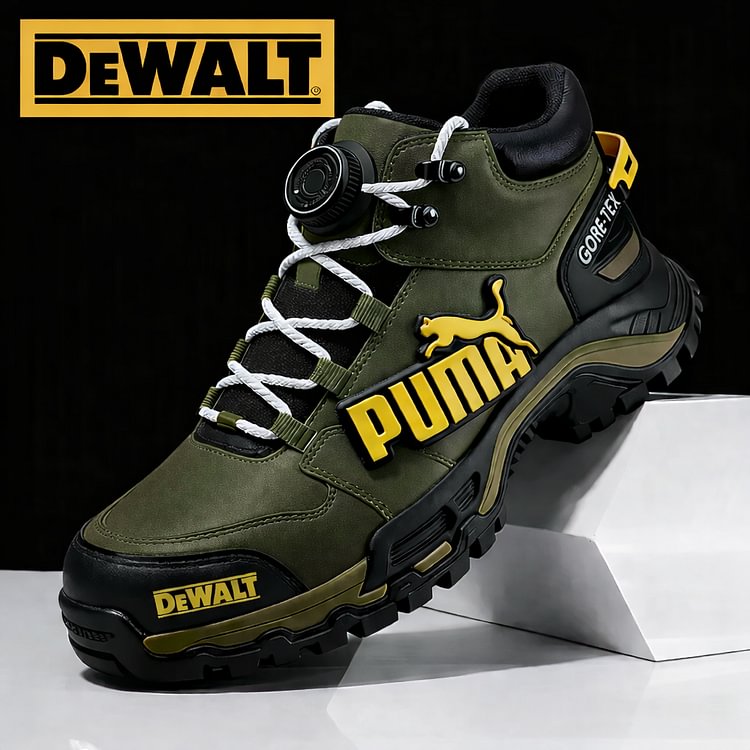 A PUMA® és DEWALT vízálló és lélegző férfi munka- és túracipői ideálisak munkára és szabadtéri tevékenységekre.