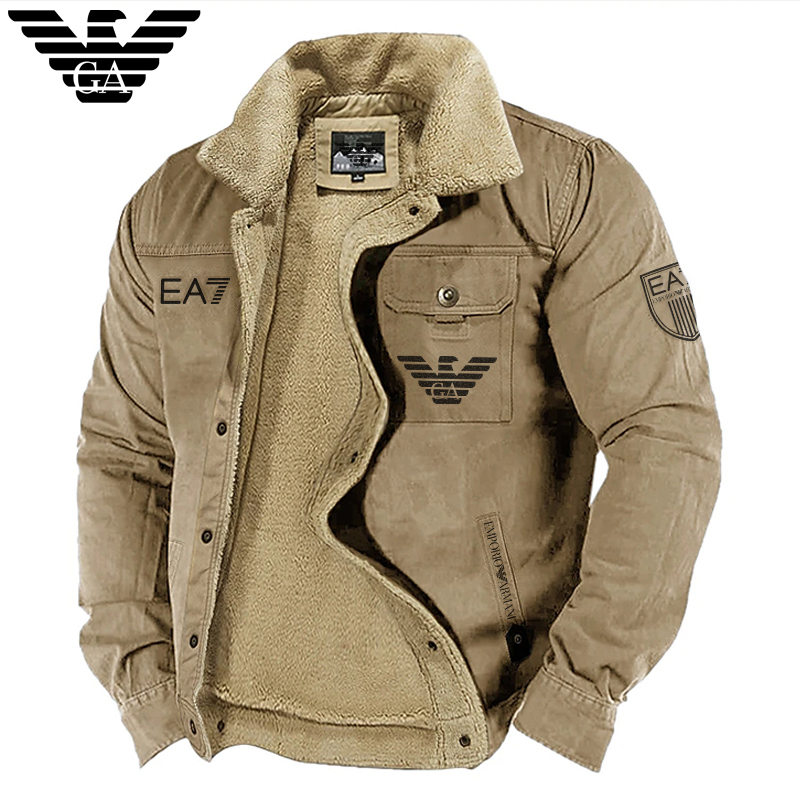 Armani®Férfi hőszigetelt polár téli kabát