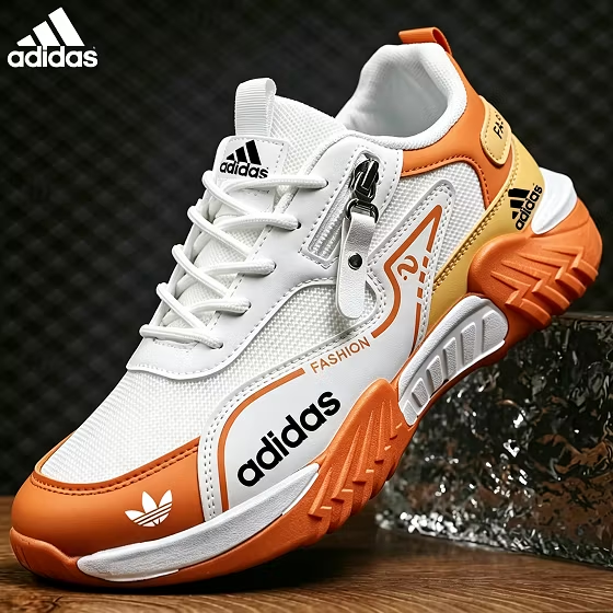Modne męskie buty Adidas z siateczką, antypoślizgowe