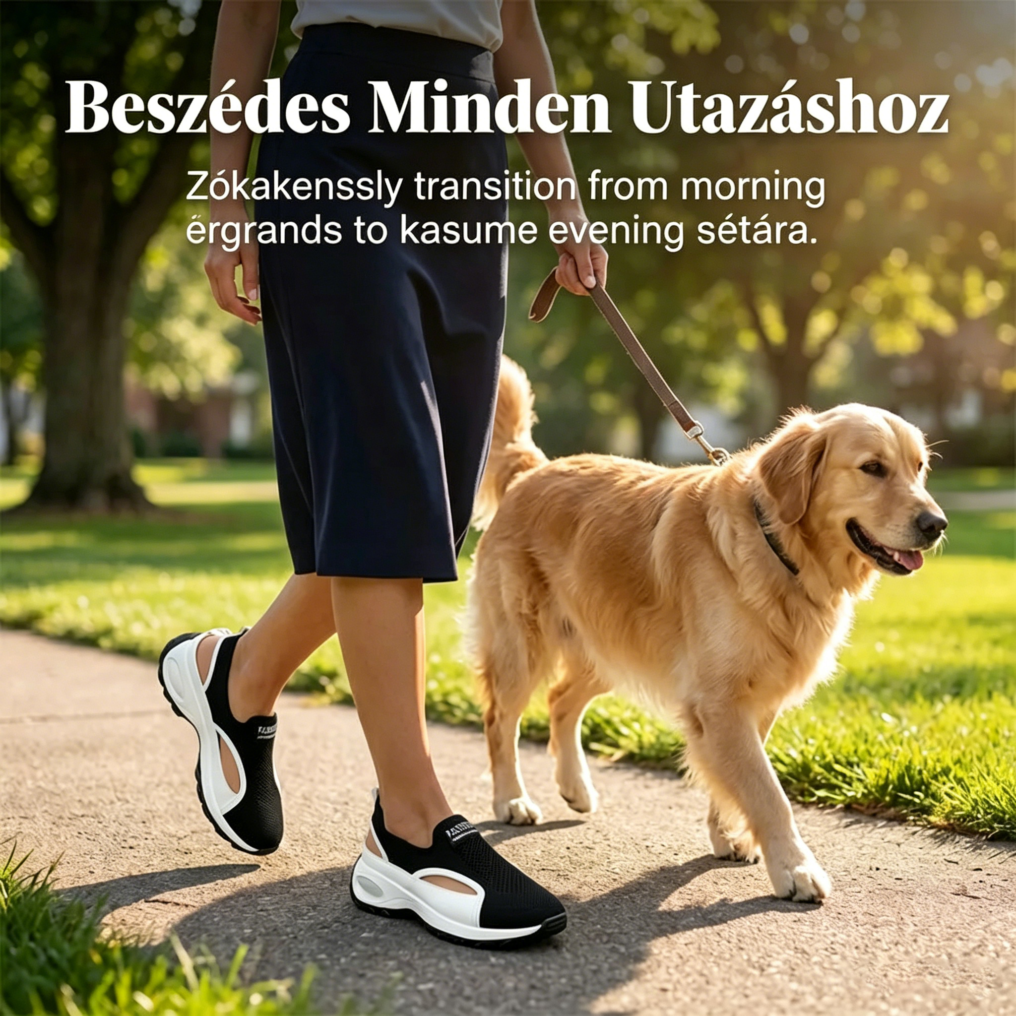 👟✨  Légáteresztő, kivágott női slip-on cipő | Hálós felsőrész, könnyű sétálócipő, nyári 💨