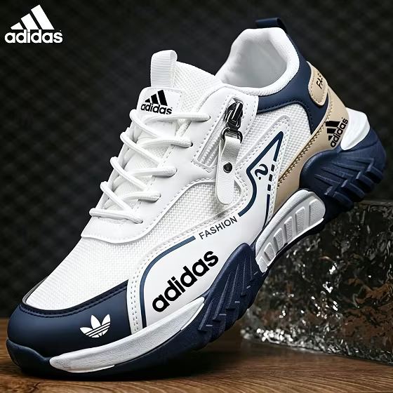 Modne męskie buty Adidas z siateczką, antypoślizgowe