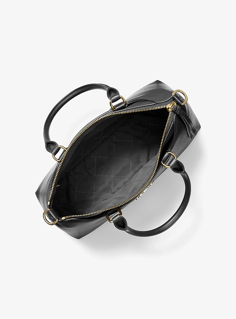 黑色中号皮革 Austen 手提包/单肩包 | Michael Kors