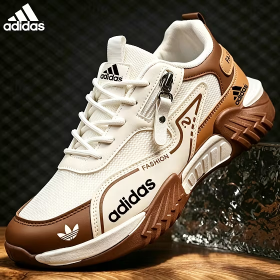 Modne męskie buty Adidas z siateczką, antypoślizgowe
