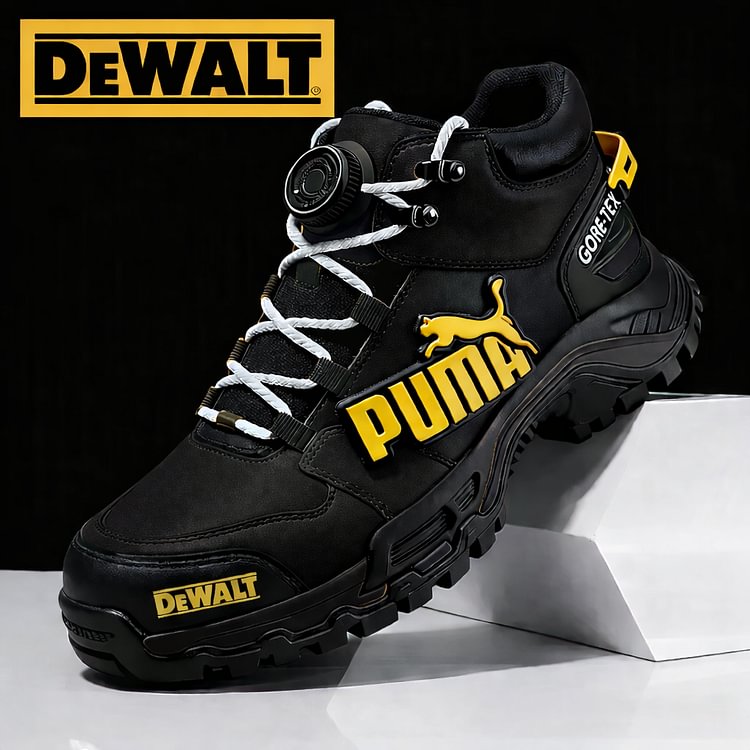 A PUMA® és DEWALT vízálló és lélegző férfi munka- és túracipői ideálisak munkára és szabadtéri tevékenységekre.